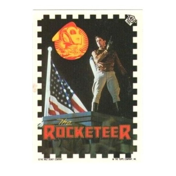 4 Vintage Topps The Rocketeer The Walt Disney Company Trading Cards Sticker 1065 - Picture 10 of 10